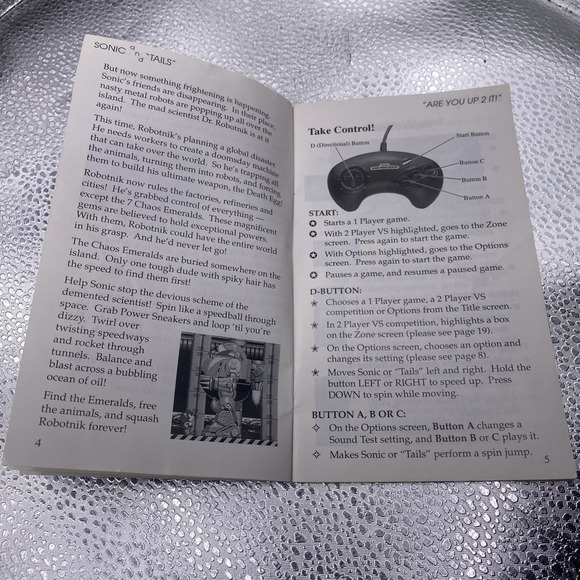 Sega Genesis Game Manuals Sonic The Hedge Hog 2 - Picture 5 of 15